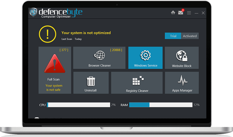 defencebyte manage important windows functions software